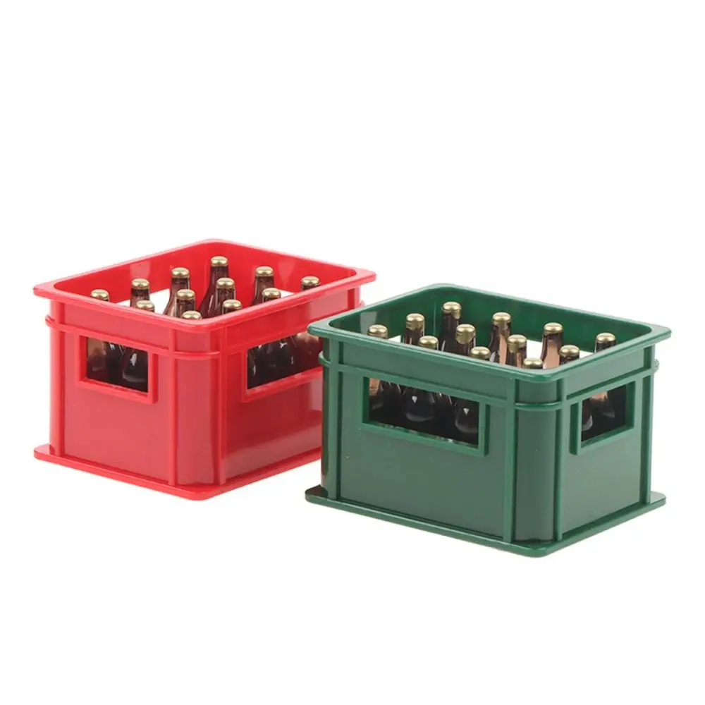 Juego accesorios casa de muñecas 1:12 – Cesta con botellas - imagen 5