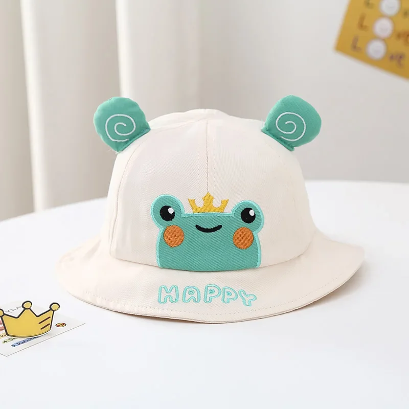 Gorra marinera para bebé con oso y rana – Verano