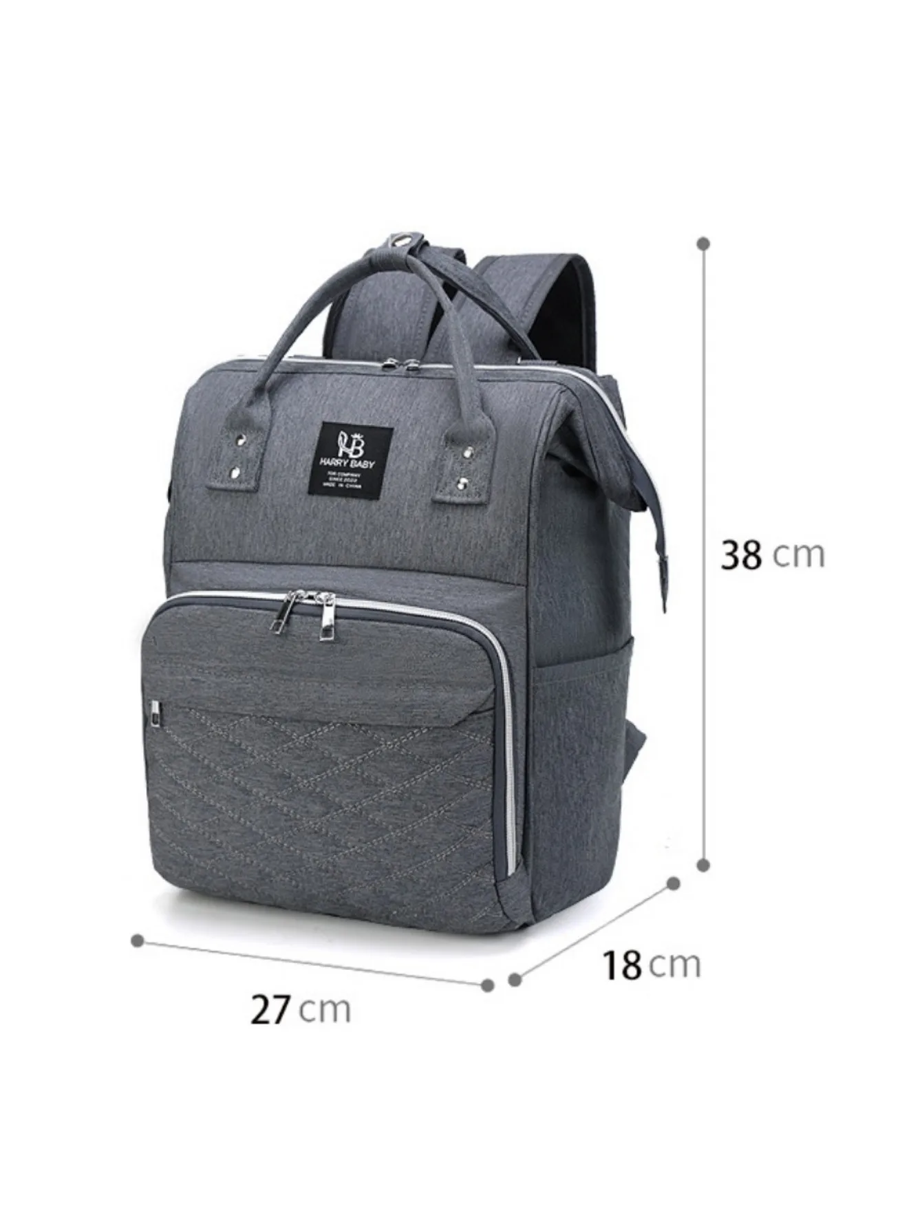 Bolsa de pañales colgante para cochecito con cambiador - imagen 5