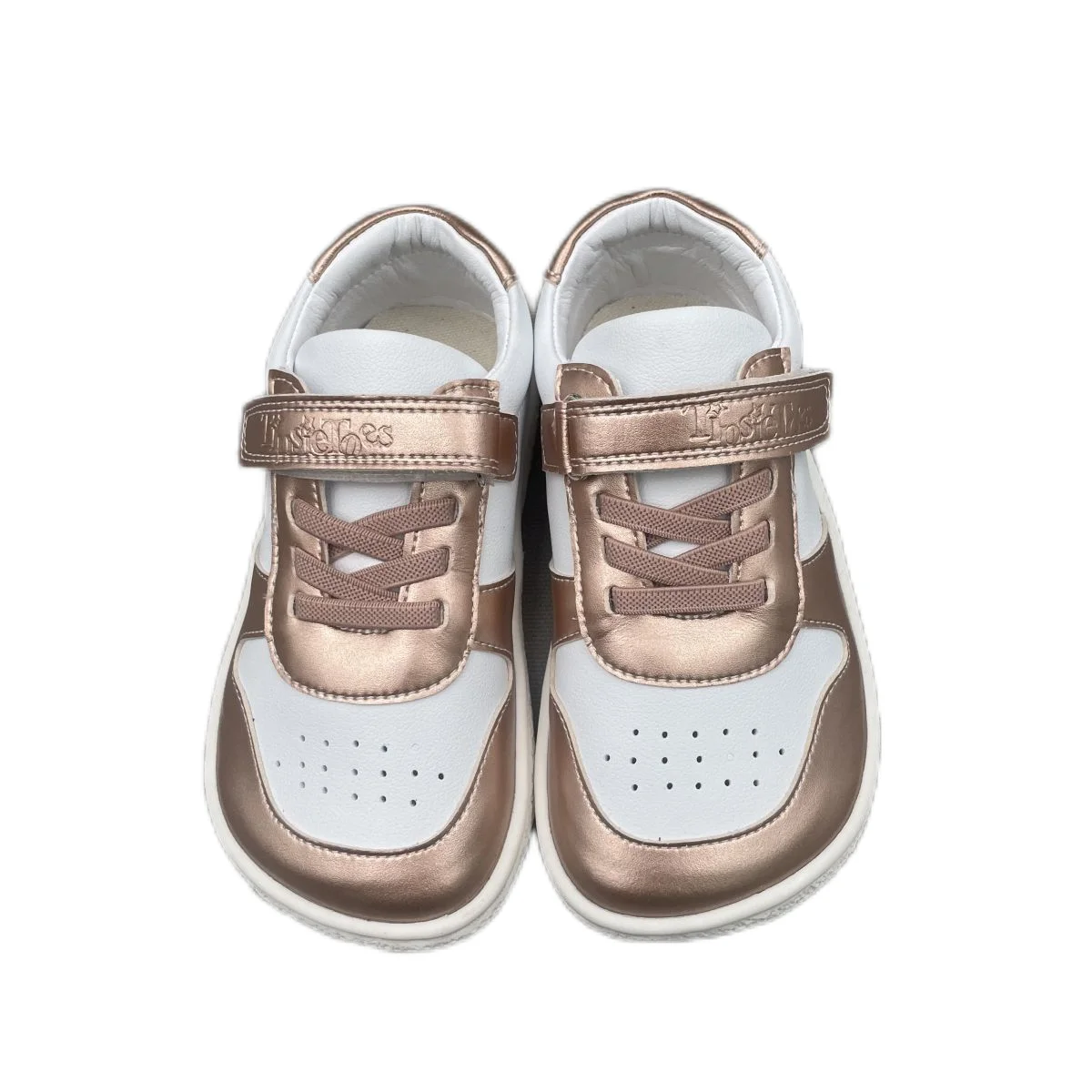 Tipsietoes Zapatillas de cuero auténtico minimalistas con tira elástica