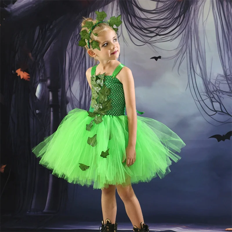 Vestido de princesa con falda abombada en tul sin mangas para niñas - imagen 5