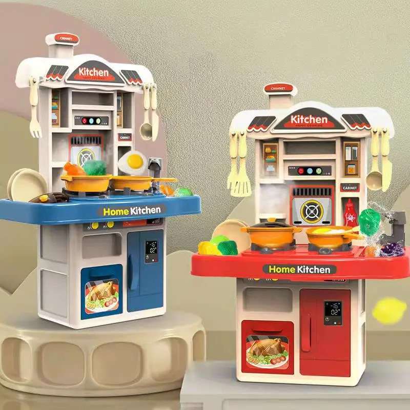 Juguete de cocina infantil realista con accesorios y luces - imagen 4