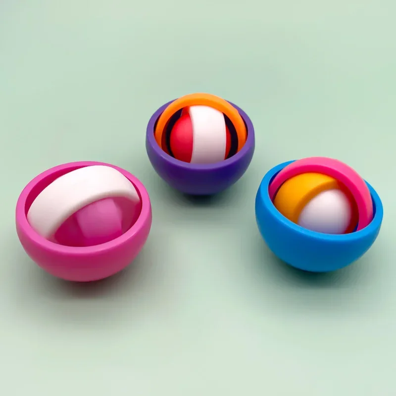 Fidget spinner con efecto 3D en colores vibrantes