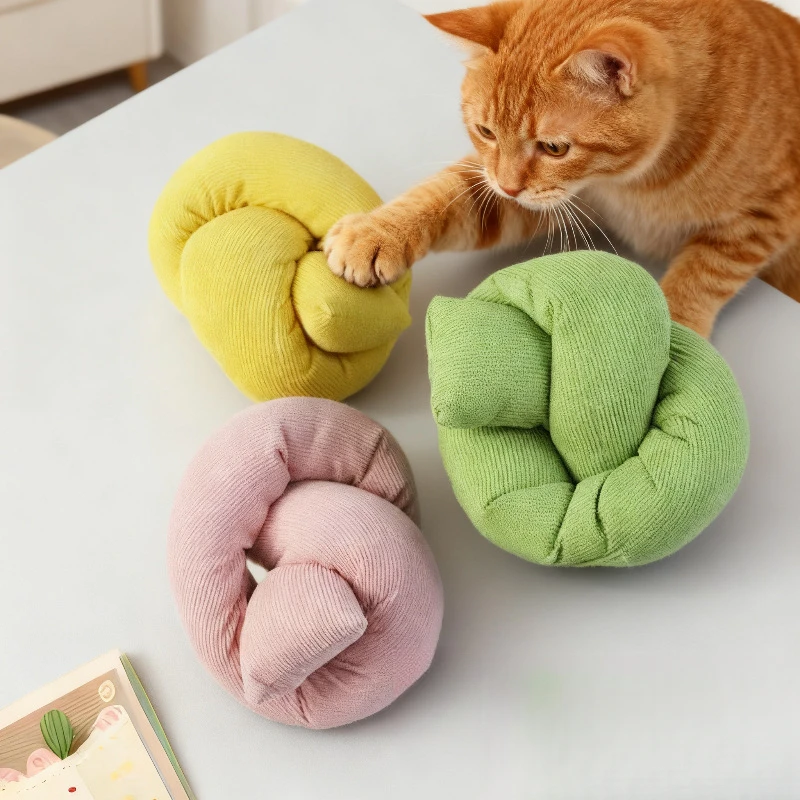 Almohada de papel con hierba gatera – Juguete para gatos - imagen 2