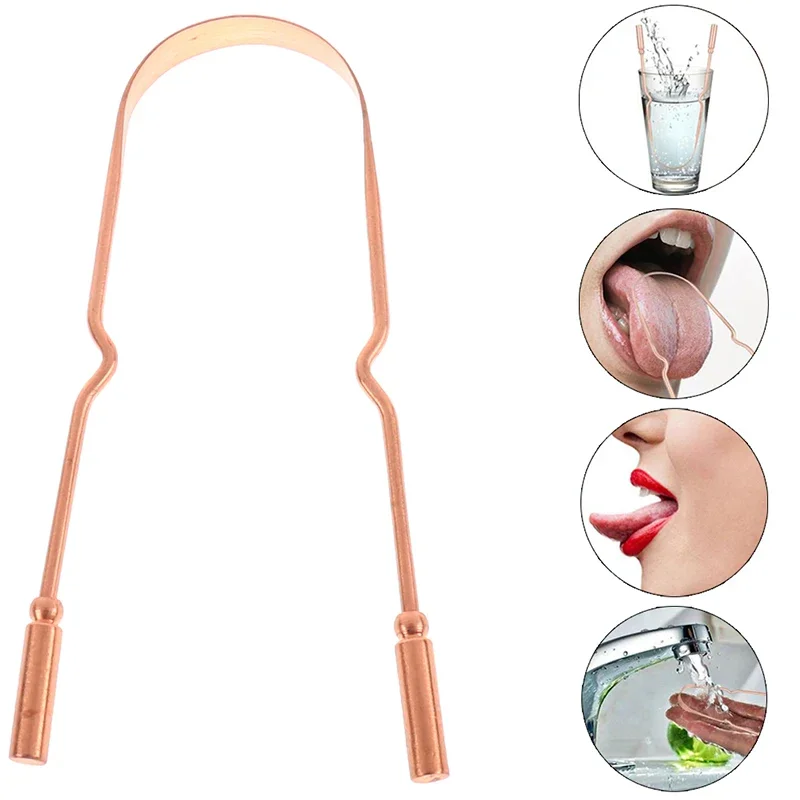 Raspador de lengua en cobre puro para bebés – Higiene oral suave