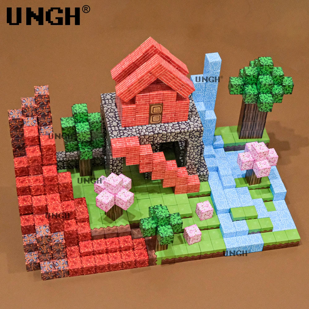 UNGH Bloques magnéticos de construcción con figuras para niños - imagen 3