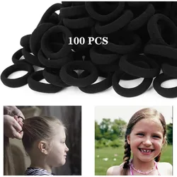 Gomas elásticas para el pelo de niñas – Negro básico, sujeta cola