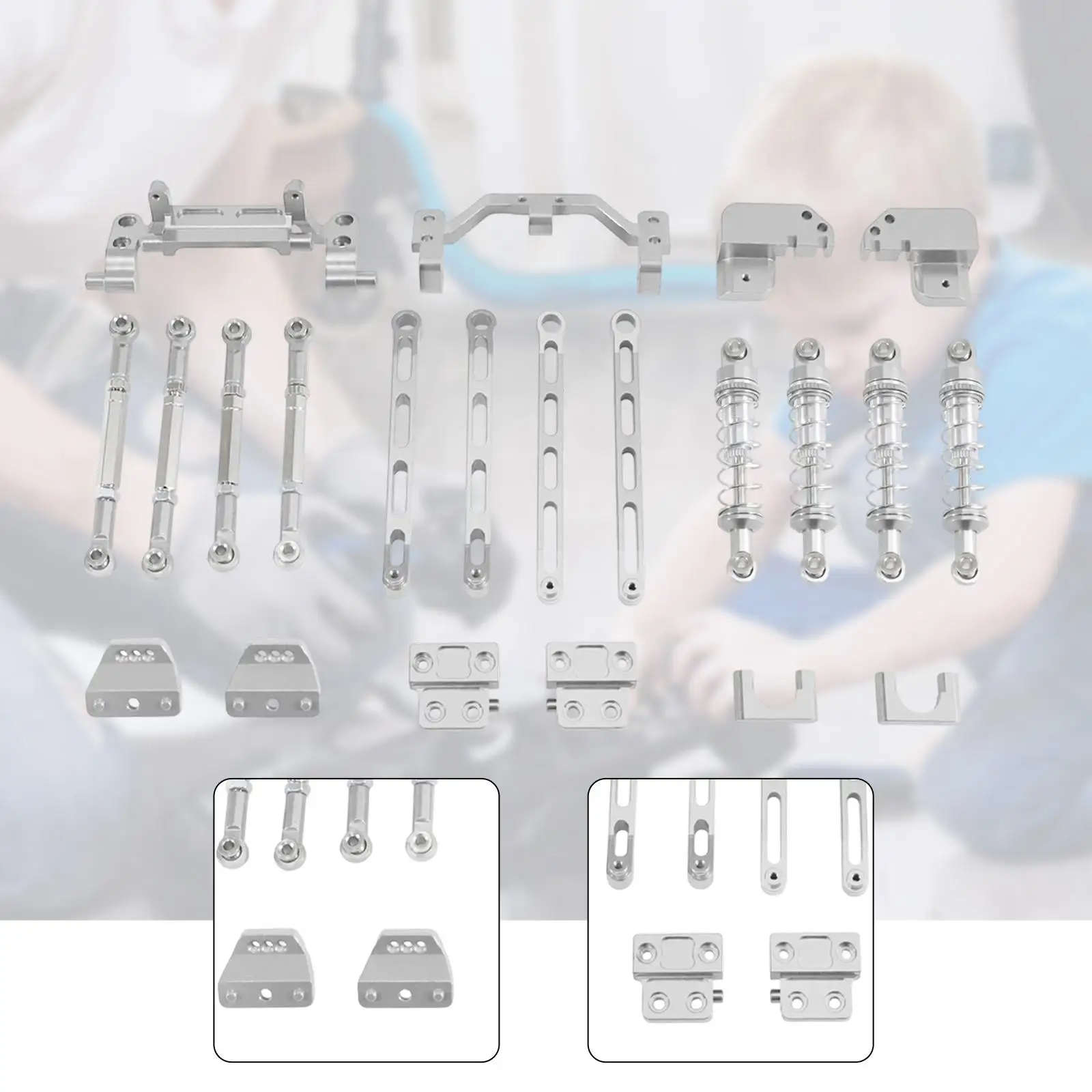 Kit completo de eje y suspensión RC