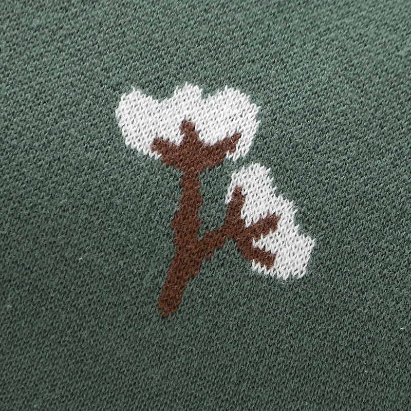 Manta de algodón para bebé floral tejida para cuna y cochecito - imagen 5