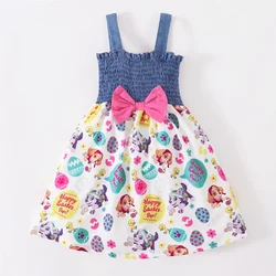 Vestido plisado con lazo para niña – Sin mangas, ideal para verano