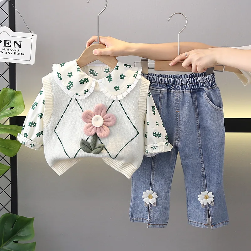 Conjunto de chándal para bebé – Chaleco, camisa y pants (3 piezas) - imagen 2
