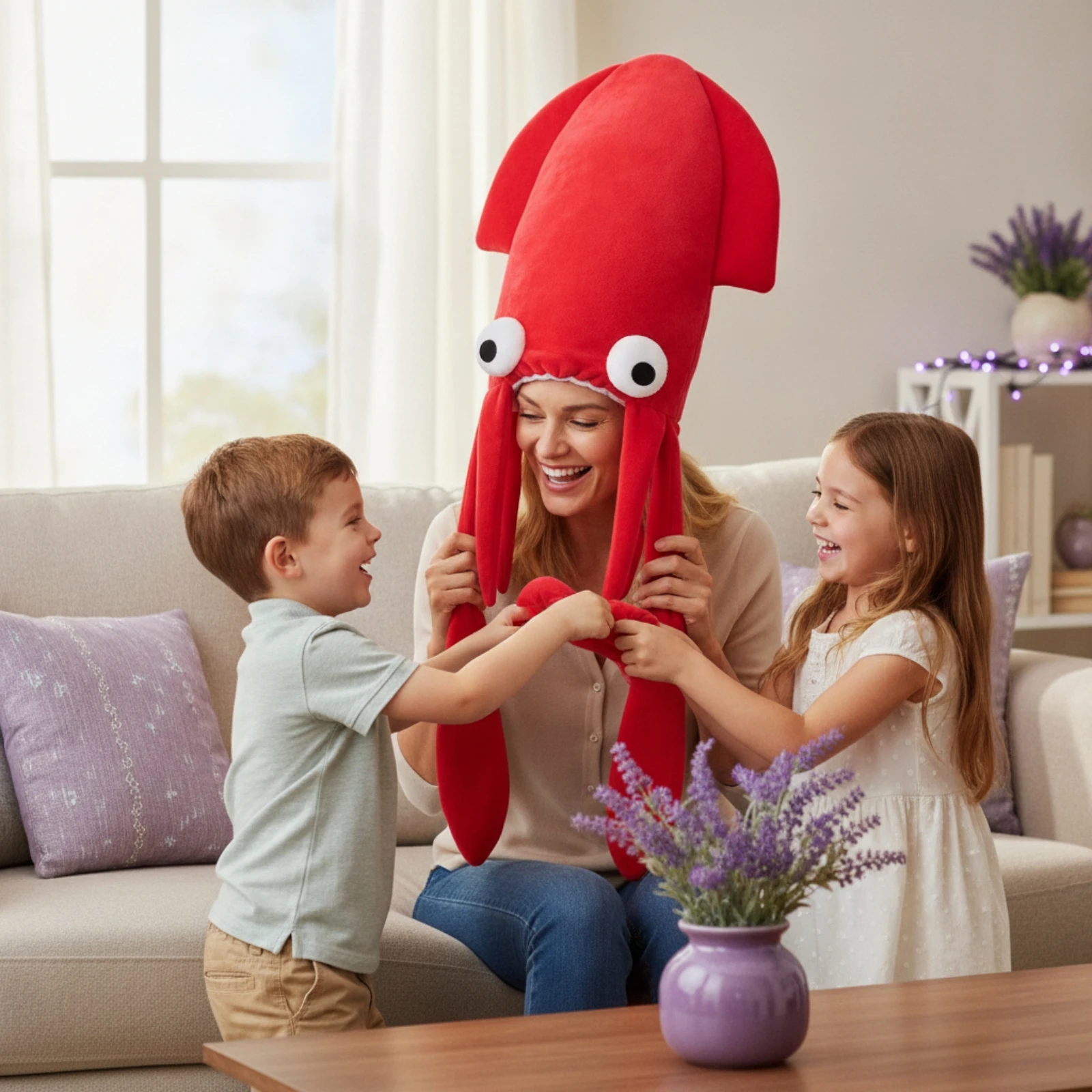 Sombrero disfraz calamar llamativo para Halloween y cosplay niños - imagen 3