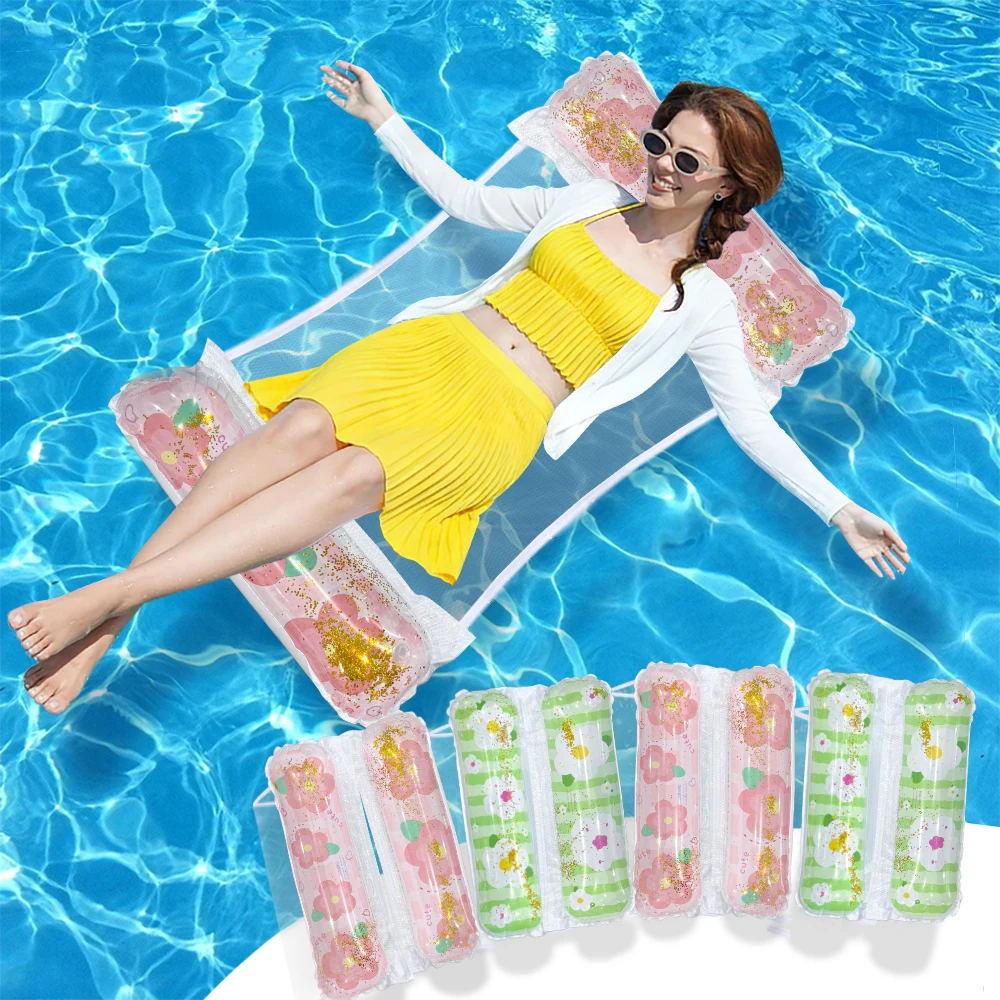 Sillón flotante inflable para piscina y playa tipo tumbona - imagen 3
