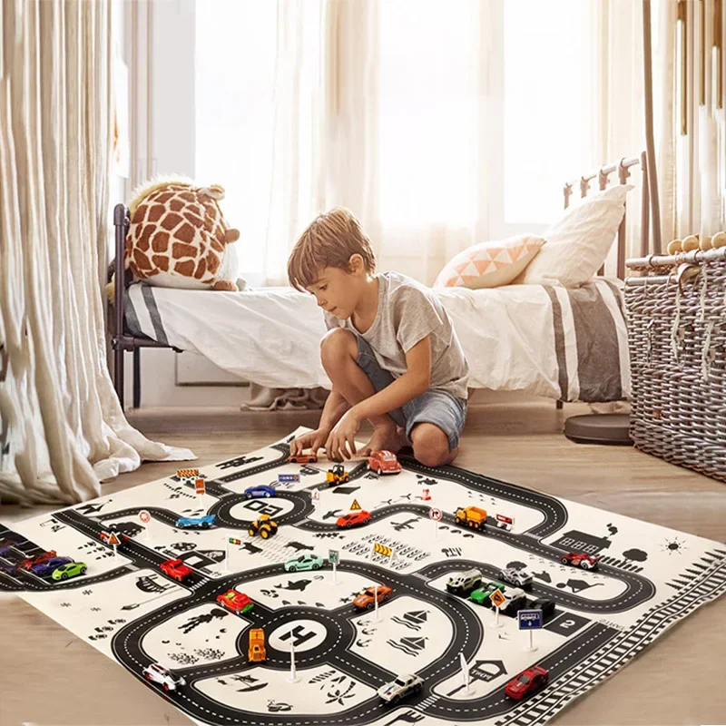 Alfombra de carretera infantil de tráfico para juegos de ciudad - imagen 2