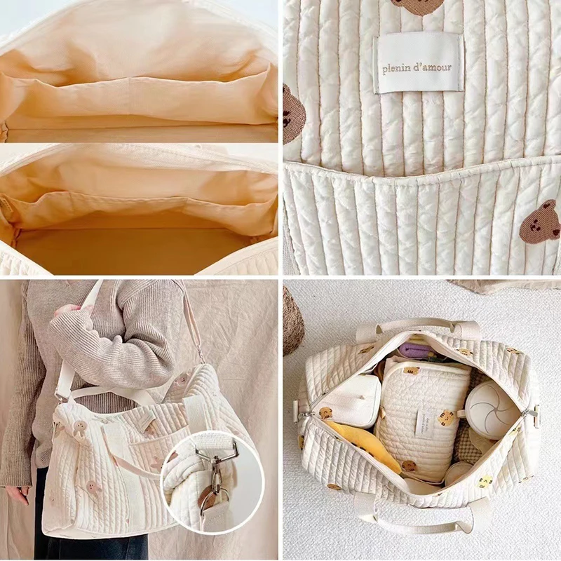 Bolsa de maternidad grande tipo Boston con organizador para pañales - imagen 5