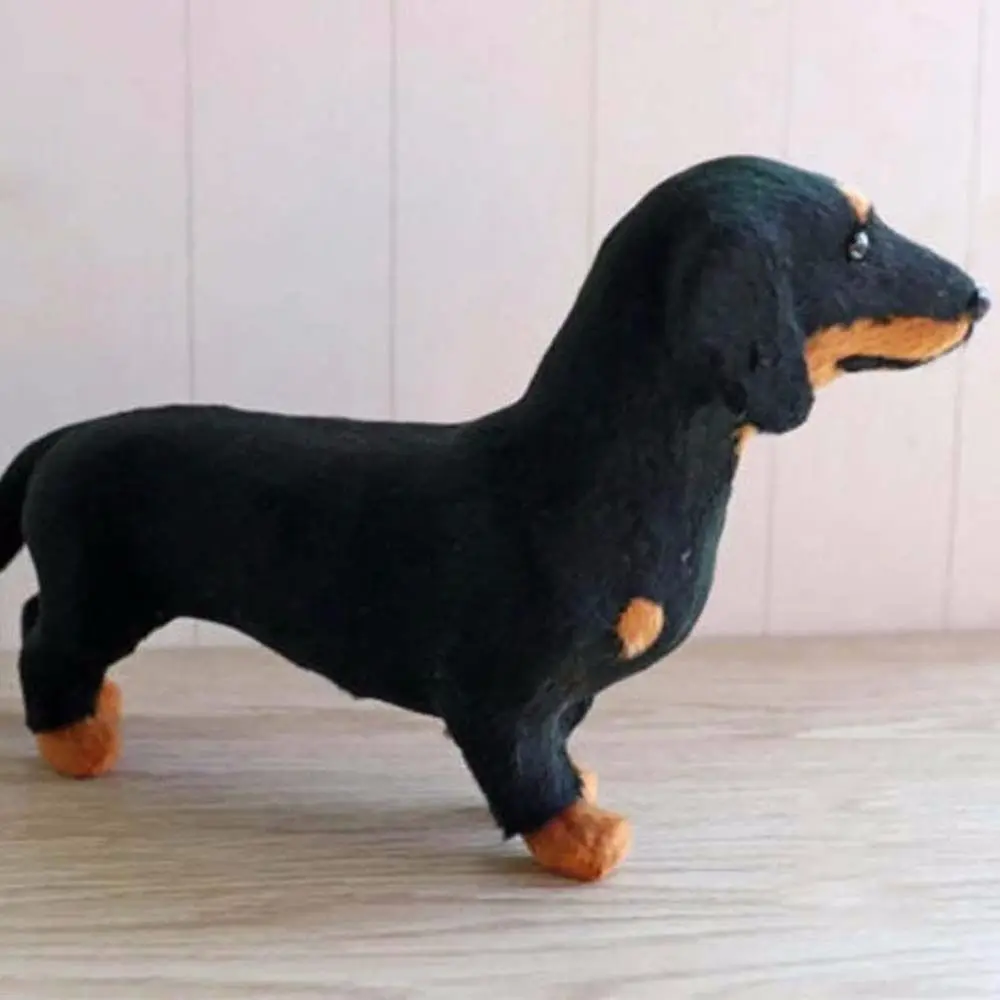 Peluche de perro salchicha realista hecho a mano para mascotas - imagen 4