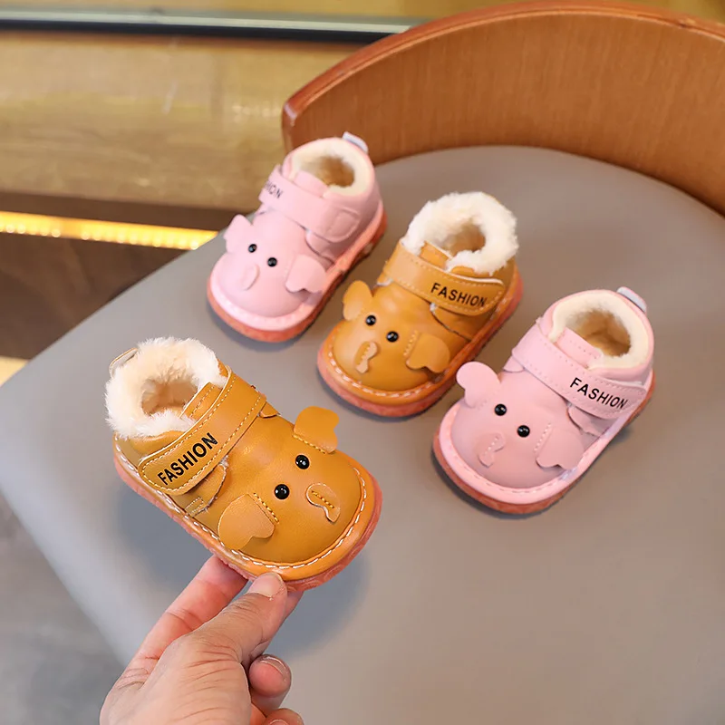 Zapatos bebé antideslizantes de suela blanda para casa Babywalking - imagen 5