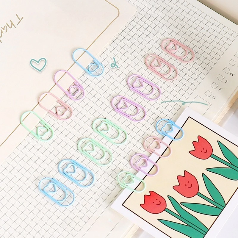 Marcapáginas infantiles con clips de corazón y diseño adorable - imagen 5
