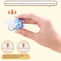 Protectores de esquina de silicona anticolisión para bebés, animales