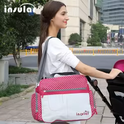 Bolso cambiador impermeable Insular-bolsas para pañales – Estilo messenger