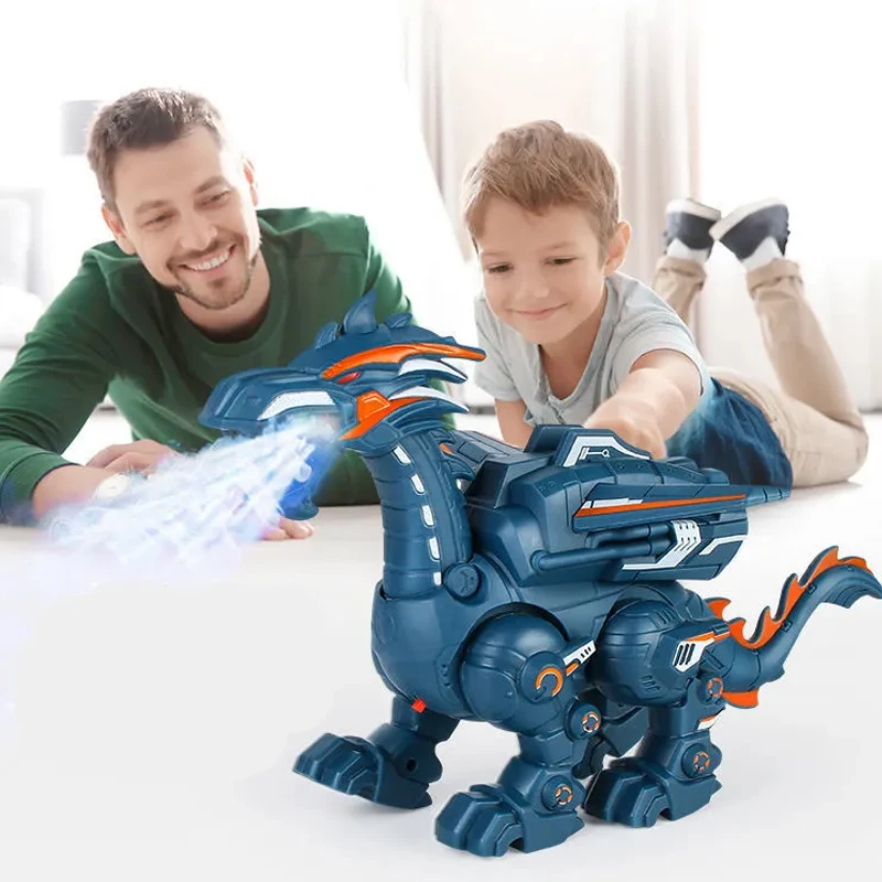 Juguete educativo dinosaurio eléctrico con pulverizador de agua - imagen 4
