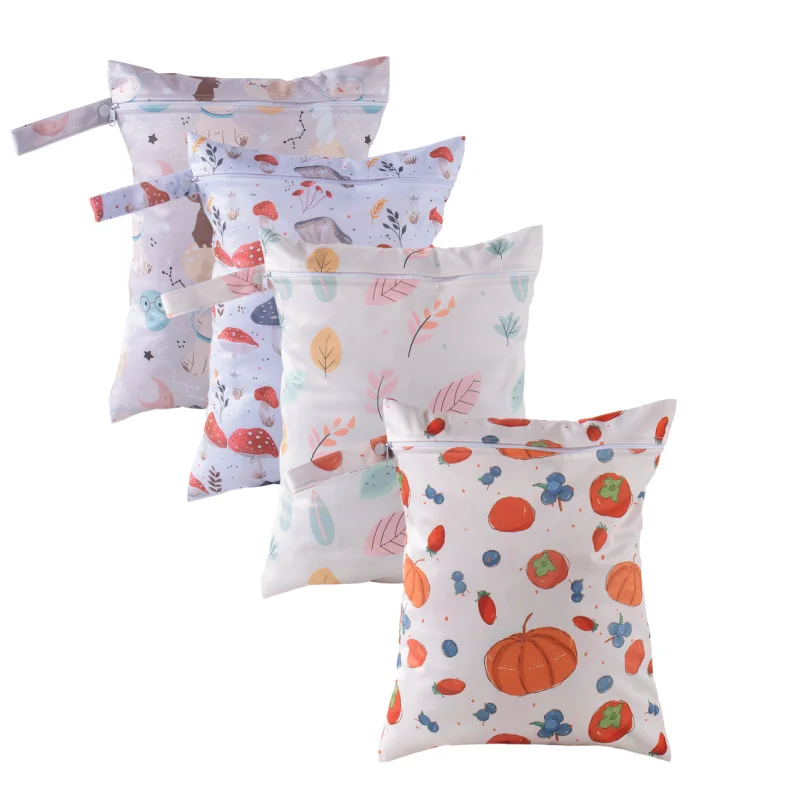 Bolsa impermeable para pañales húmedos, doble uso seco y húmedo - imagen 3