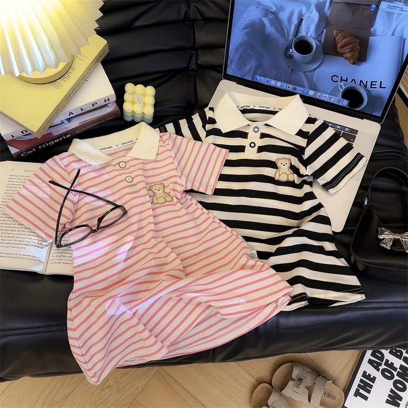 Vestido de verano a rayas para niña - Estilo informal - imagen 4