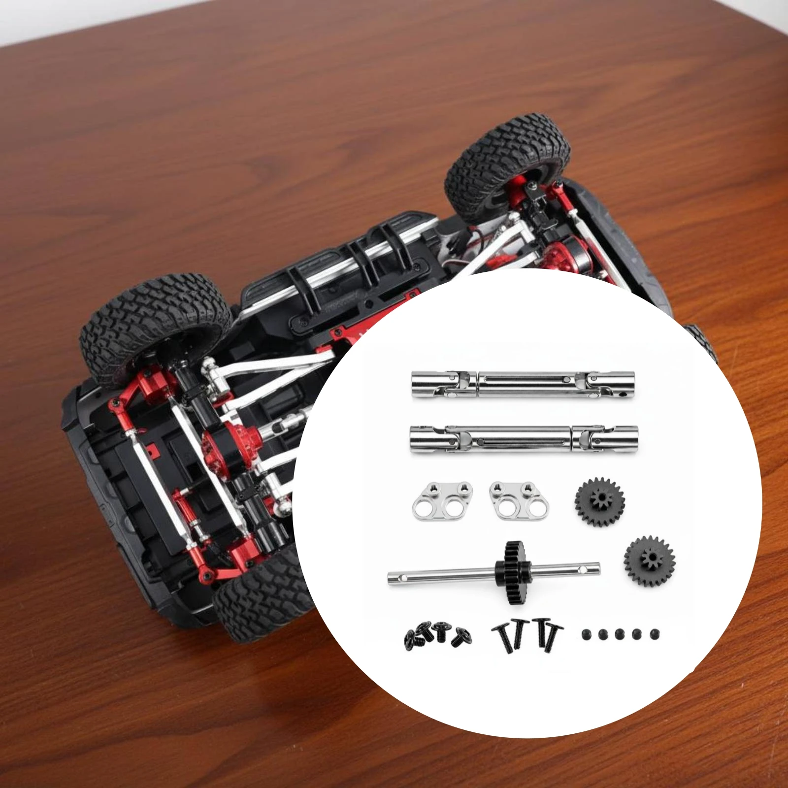 Kit engranajes metálicos para transmisión de coche RC duradero - imagen 2