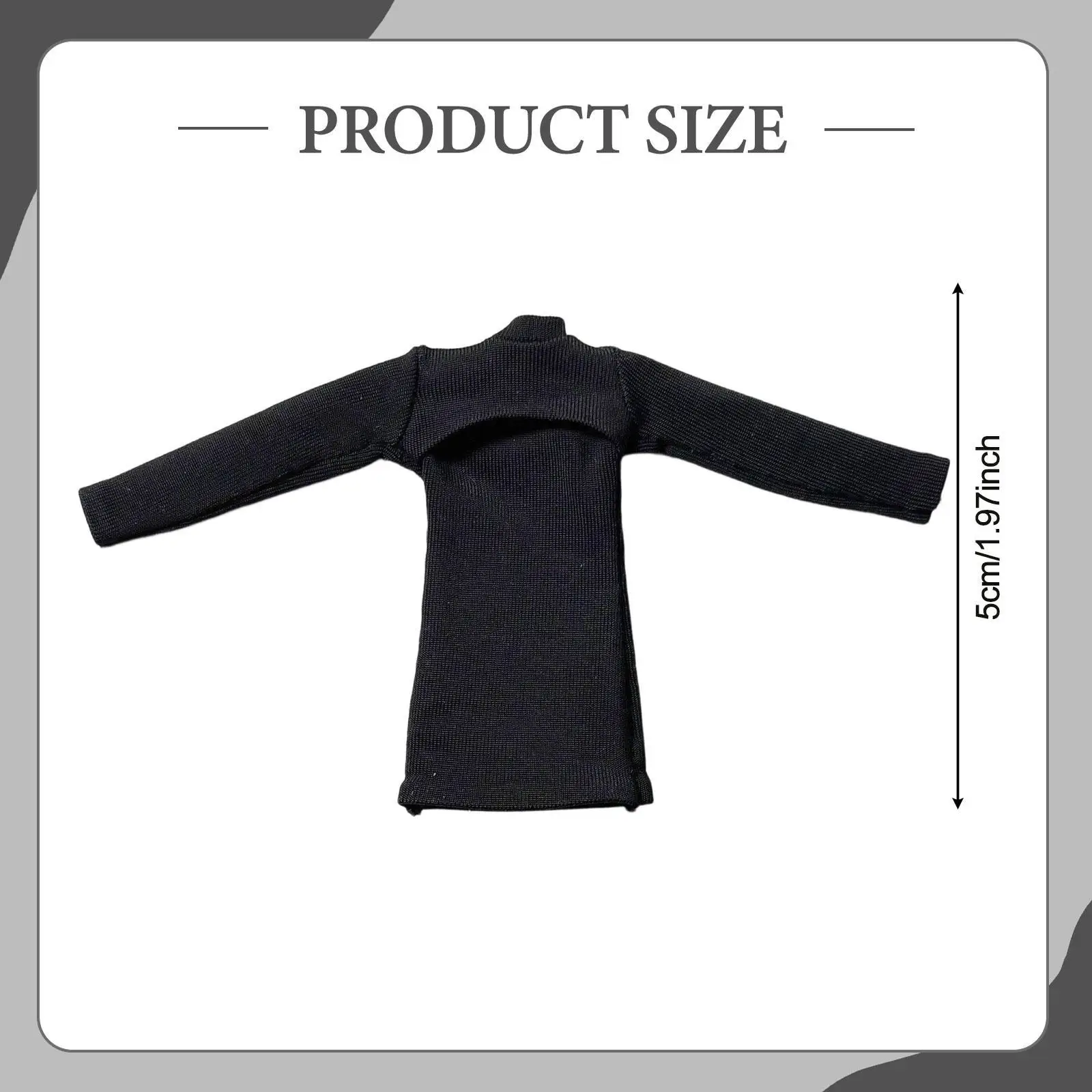 Vestido elástico para muñeca femenina miniatura, fácil de poner - imagen 2
