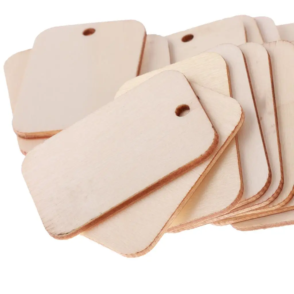 Etiquetas de madera colgantes para Navidad y fiestas infantiles - imagen 5
