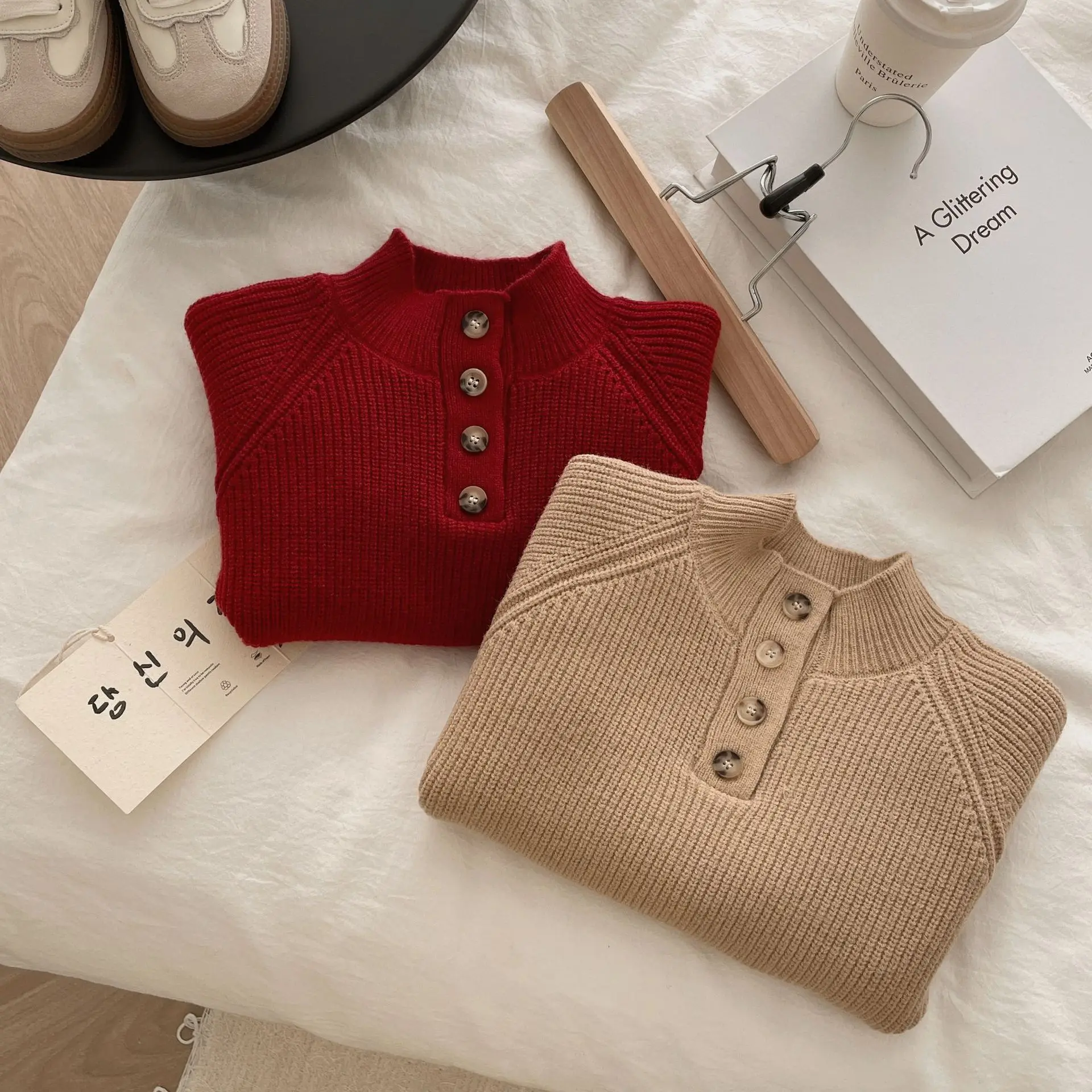 Jersey de algodón grueso para niño – Suéter cálido de otoño - imagen 3