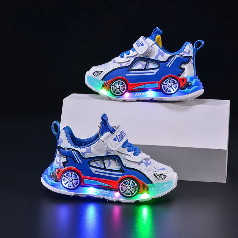Kindersport zapatillas antideslizantes con luces para niño otoño - imagen 3