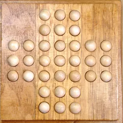 Juego solitario madera mármol infantil familiar caja almacenamiento