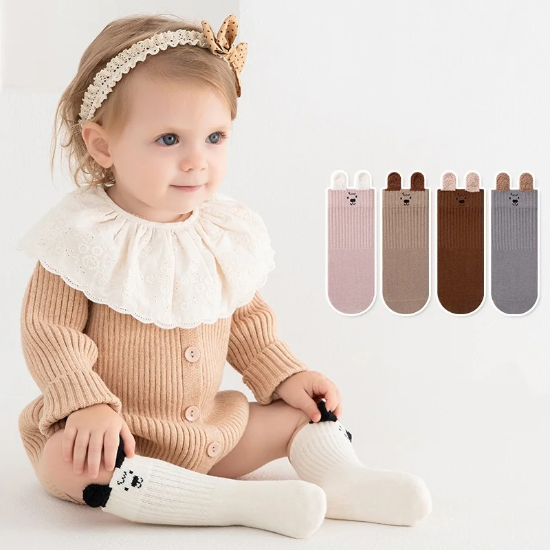 Calcetines cortos con dibujos animados para bebés y niños 0-8 años
