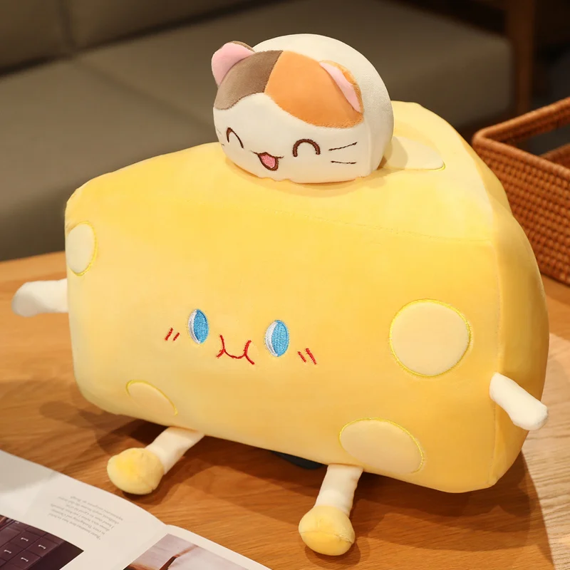 Peluche queso infantil – Cojín suave y divertido para niños - imagen 4
