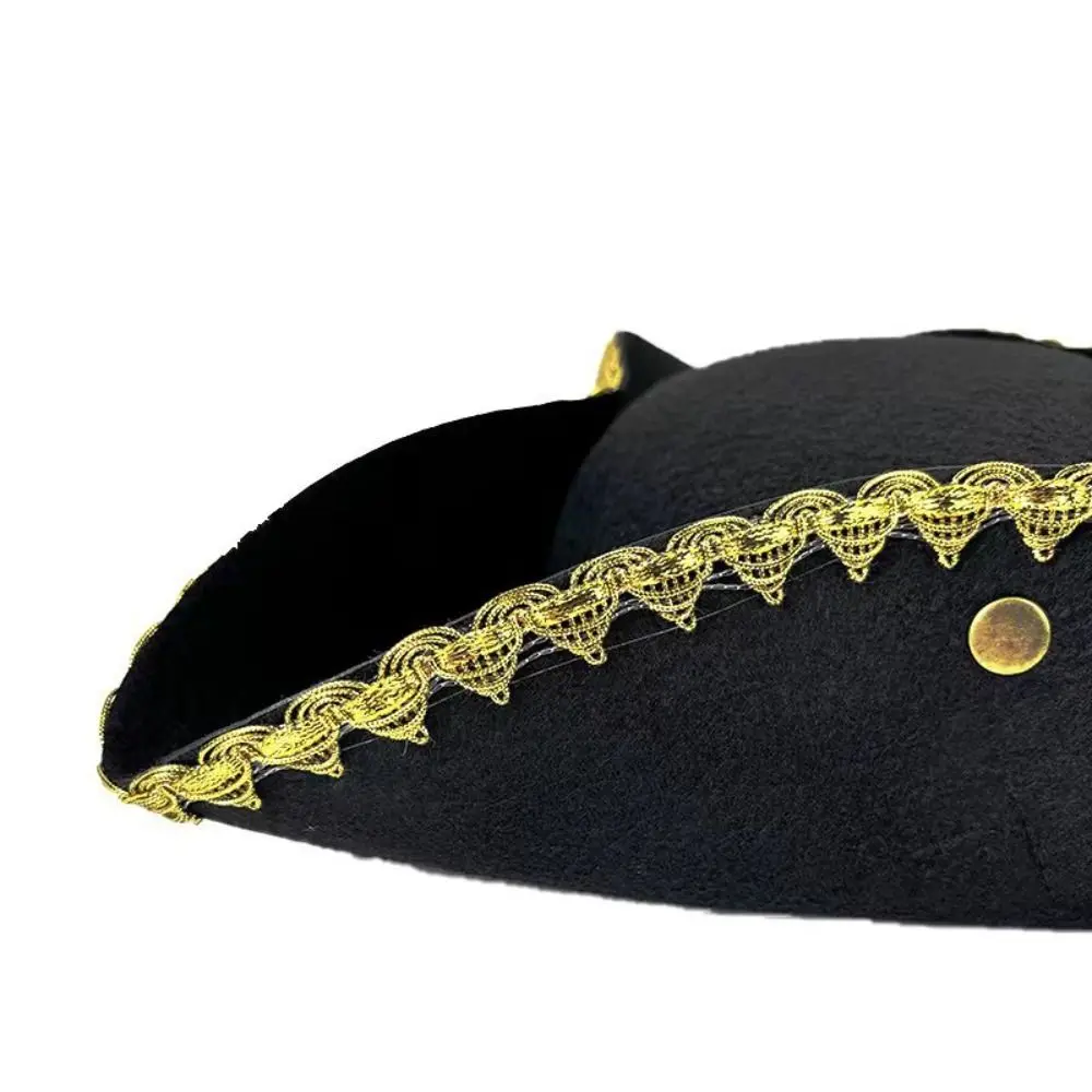 Sombrero pirata tricornio de carnaval para adulto capitán fiestas - imagen 4