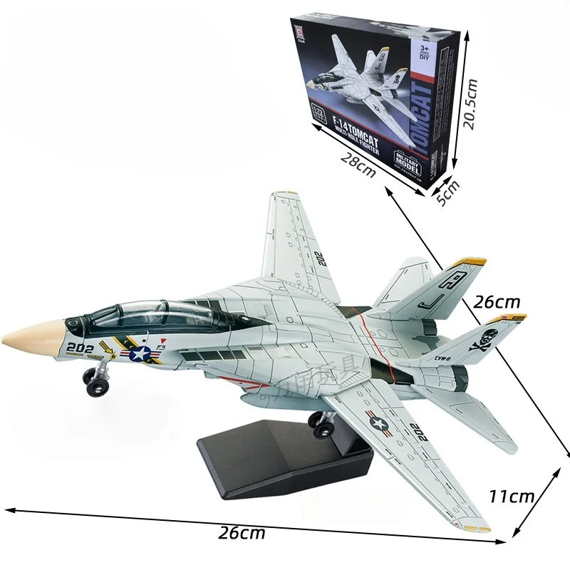Juguete bloques de construcción F-14 Tomcat prepintado sin pegamento - imagen 5