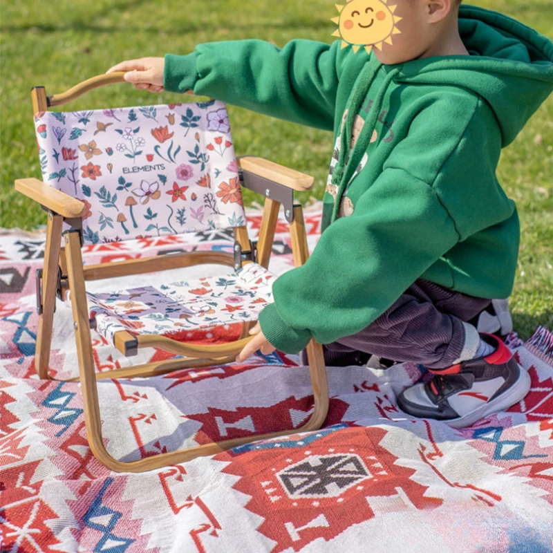 Silla de camping infantil resistente – Aluminio y tejido Oxford - imagen 5