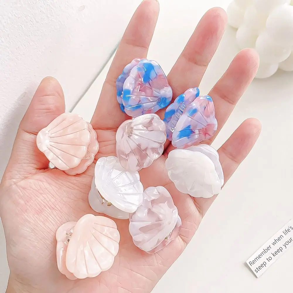Pinzas para el pelo de acetato concha y abanico marino para fiesta - imagen 3