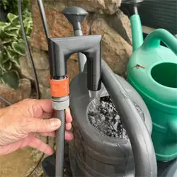 Gancho soporte antideslizante para manguera de jardín, sin agarre