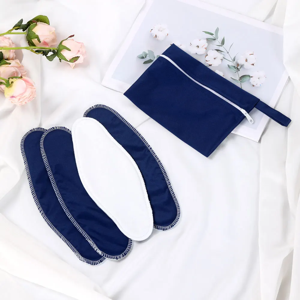 Compresas lavables de algodón absorbentes – Protector menstrual reutilizable - imagen 5
