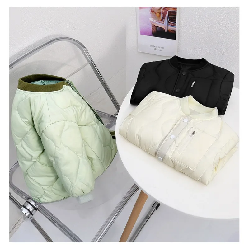 Abrigo infantil acolchado holgado para invierno