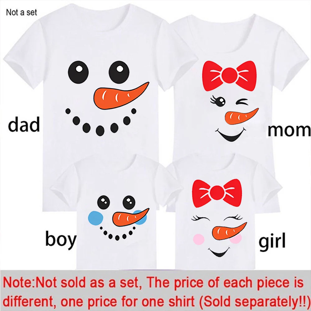 Camisetas a juego Navidad para familia – Muñeco de nieve infantil - imagen 2