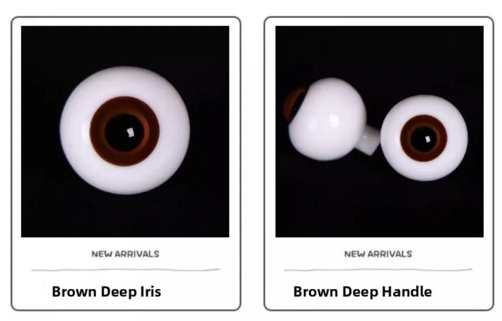 Juego de ojos en azul y marrón para personalizar muñecas