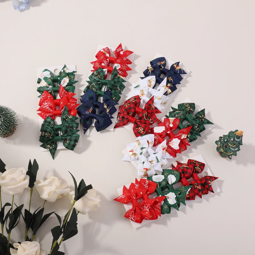 Pinzas navideñas para niños – Lazos de elfo y Papá Noel - imagen 3