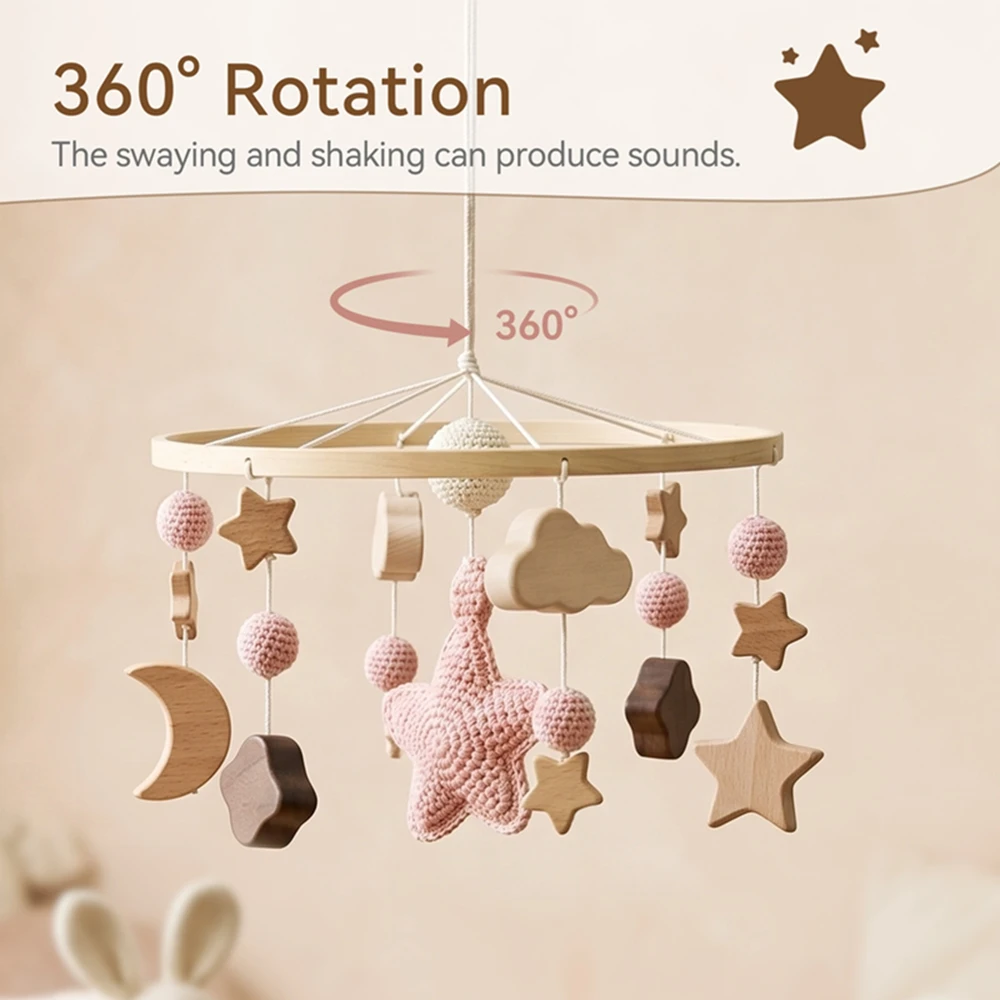 Juguete sensorial para bebés con rotación 360° y cielo estrellado - imagen 2