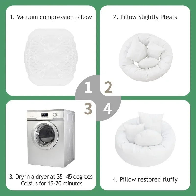 Almohadas hipoalergénicas tipo donut para bebés con soporte suave - imagen 2