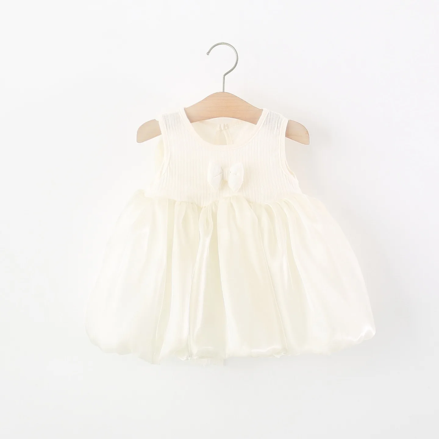 Vestido de verano niña estilo princesa con lazo grande tipo hada - imagen 5