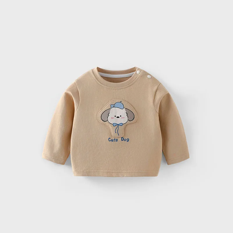 MILANCEL camiseta otoño niño y niña perros osos estilo coreano - imagen 2