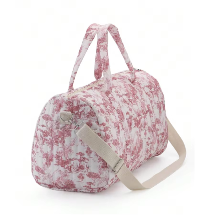 Bolso de pañales grande estilo floral para bebé, cruzado mamá - imagen 4